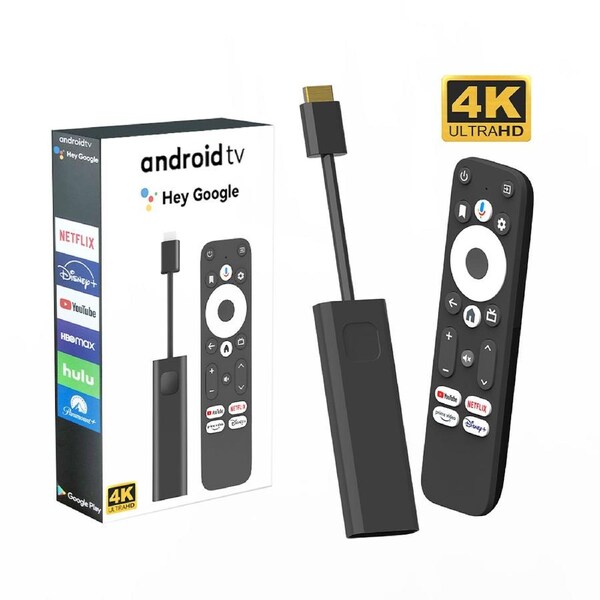 TV Stick Android 11.0 4K Google Certified Amlogic S905Y4 2+16GB BT5.0 Dual Wifi
