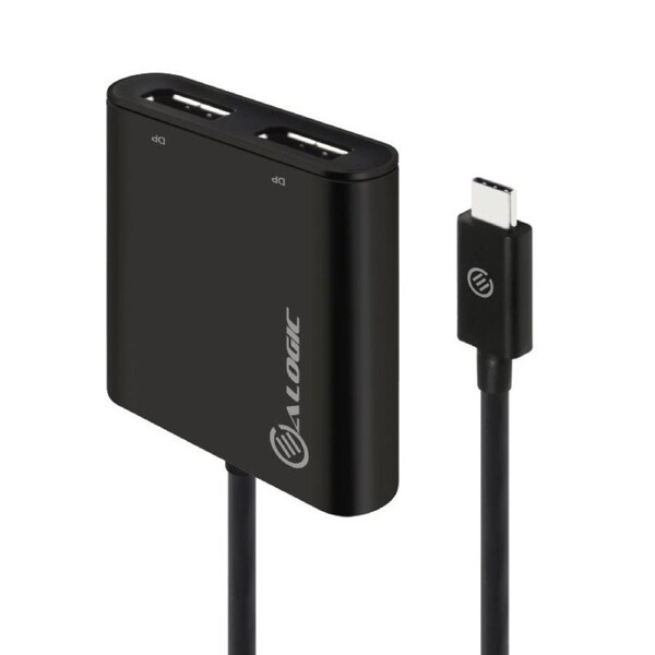 [UC2DP-ADP] Alogic USB Type-C USB-C to Dual DisplayPort 2.0 Adapter 4K(3840x2160) @ 30 Hz