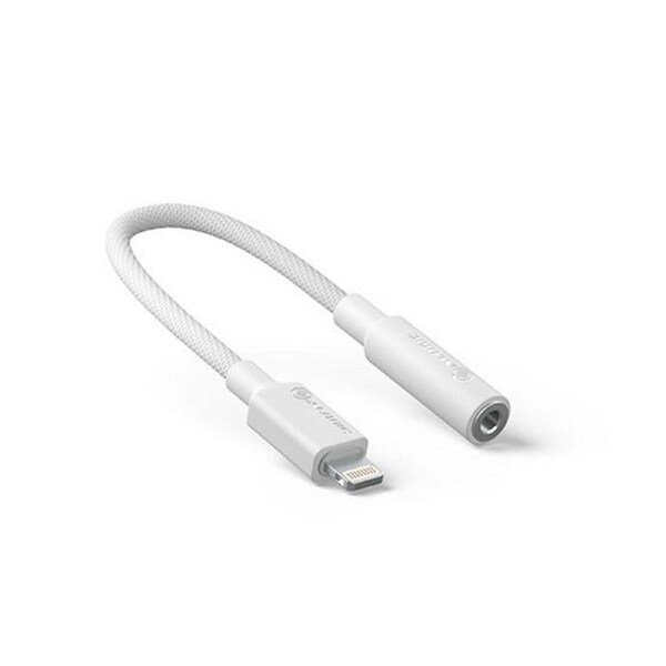 [ELP8P35A-WH] Alogic Elements Pro 6cm Lightning to 3.5 Audio Adapter Converter - White