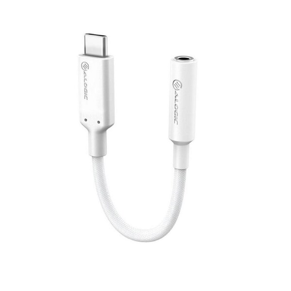 [ELPC35A-WH] Alogic Elements Pro 10cm USB-C to 3.5mm Audio Adapter - White