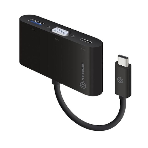 [MP-UCVGCHG2] Alogic USB-C MultiPort Adapter with VGA/USB 3.0/USB-C Power Delivery