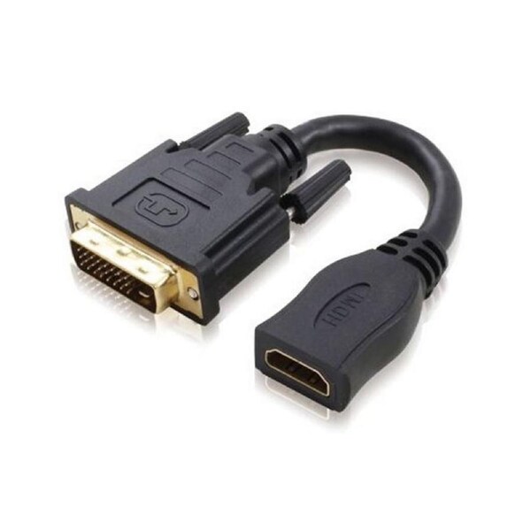 [DVI-HDMI-15MF] Alogic 15cm DVI-D to HDMI Adapter Cable - Male to Female
