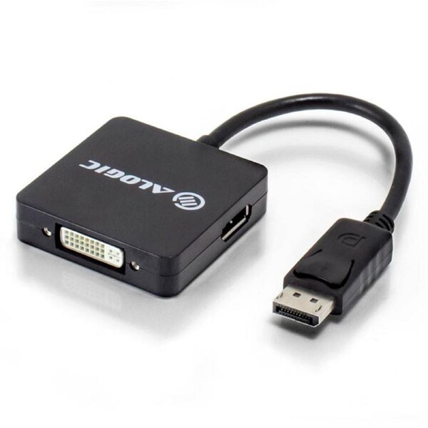 [DP-DPDVIHD-ADP] Alogic 3 in 1 DisplayPort to DisplayPort HDMI DVI Adapter Male to 3 Female
