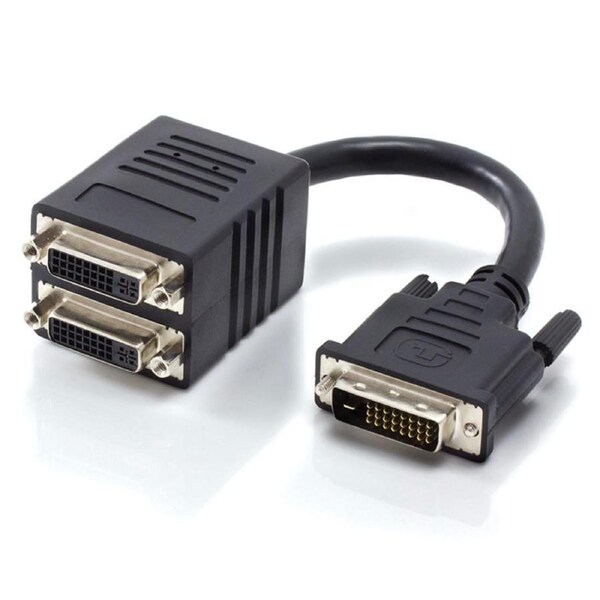 [DVI-MFF-SPL] Alogic DVI-D Dual Link to 2 X DVI-D Dual Link Display Splitter Adapter Cable