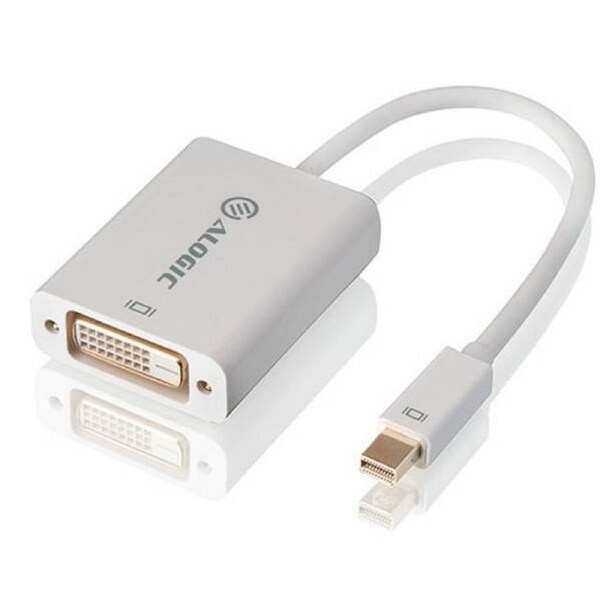 [MDP-DVI-AIC] Alogic 15cm Mini DisplayPort to DVI Adapter Male to Female White