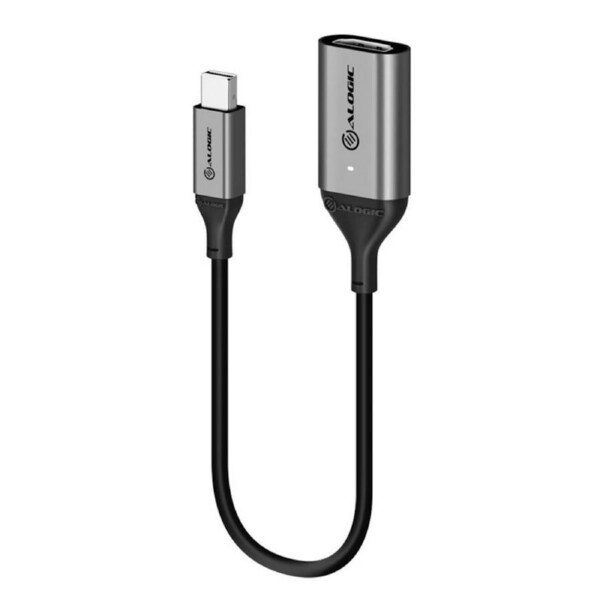 [ULMDPHDA-SGR] Alogic Ultra 20cm Mini DisplayPort to HDMI 2.0 Adapter - 4K@60Hz - ACTIVE