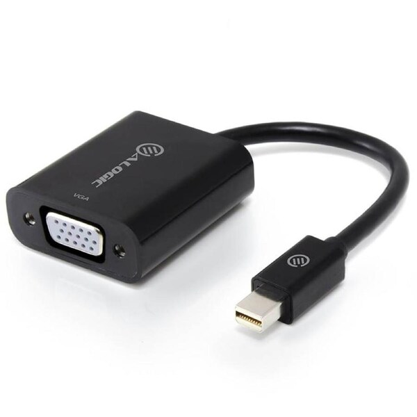[MDP-VGBK-ACO] Alogic 20cm Mini DisplayPort to VGA Adapter Male to Female Black