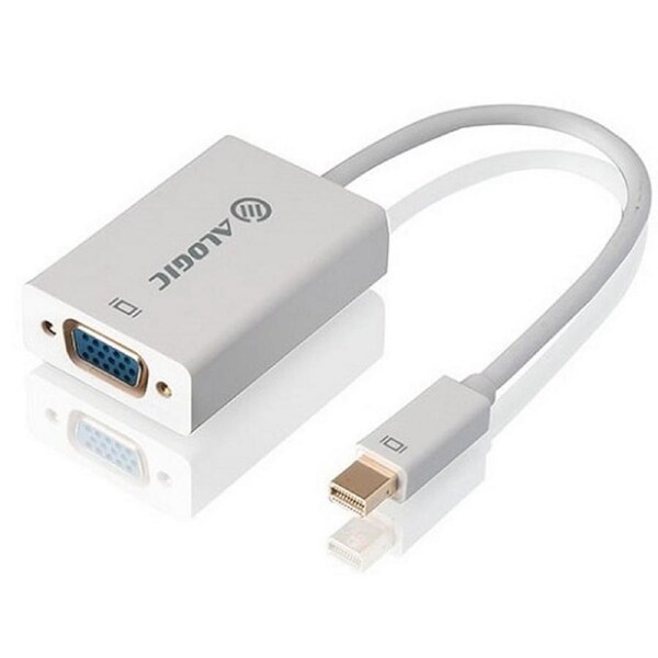 [MDP-VGA-AIC] Alogic 15cm Mini DisplayPort to VGA Adapter Male to Female White