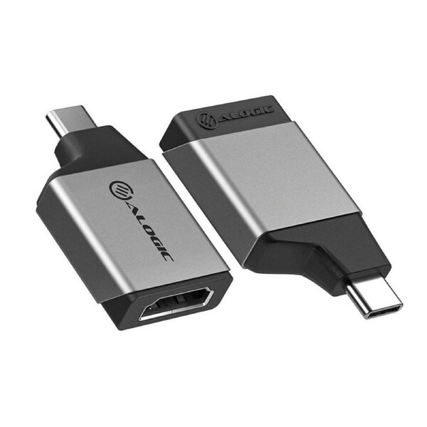 [ULCHDMN-SGR] Alogic Ultra Mini USB Type-C USB-C to HDMI UHD 4K@60Hz Male to Female Adapter