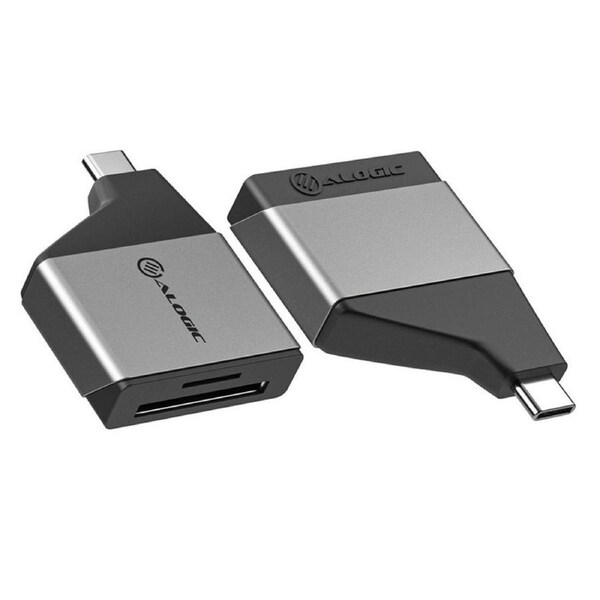 [ULCSDMN-SGR] Alogic Ultra Mini USB Type-C USB-C to SD and Micro SD Card Reader Adapter