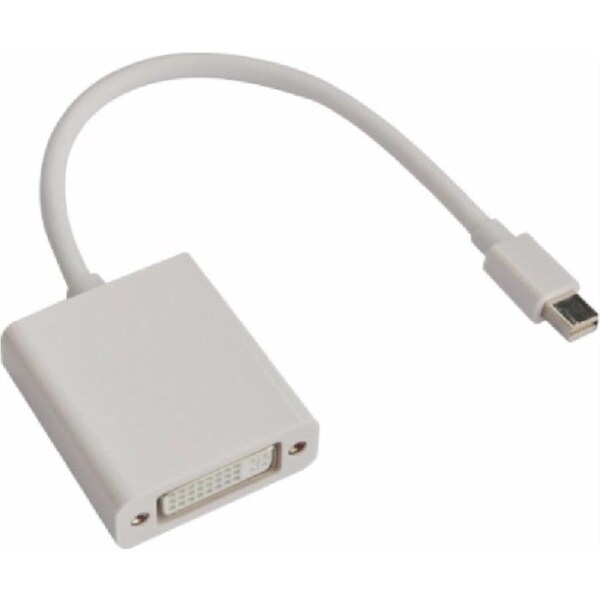 [AT-MINIDPDVI-MF] Astrotek Mini DisplayPort DP to DVI Cable Adapter 20cm Male to Female White