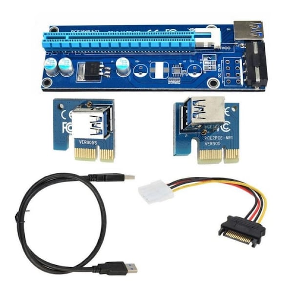 [CB-PCIEPWREXTUSB] Astrotek PCI-E PCI Express 1x to 16x Adapter Riser Card Extension Power USB 3.0