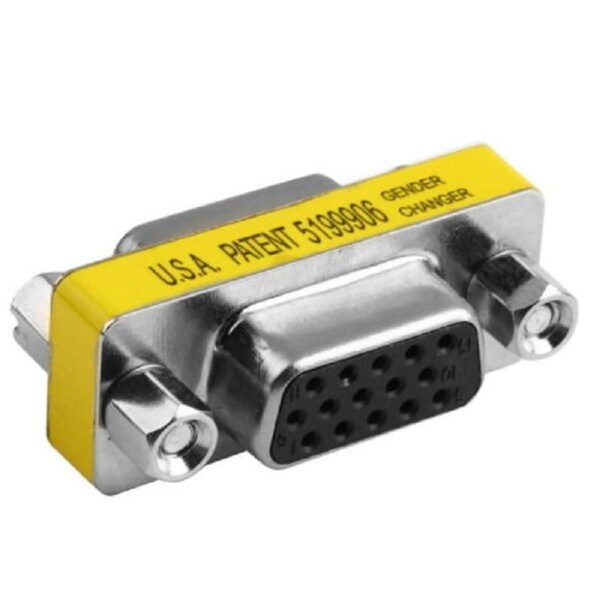 [VGA-VGA-MM] VGA D-Sub 15 Pin 15-Pin Female to Female Gender Changer Adaptor Joiner Coupler