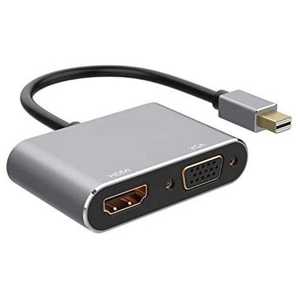 [NB-MDP-VGHD4K-ADP] Mini DisplayPort to HDMI VGA Adapter Converter 4K Thunderbolt 2.0 Compatible