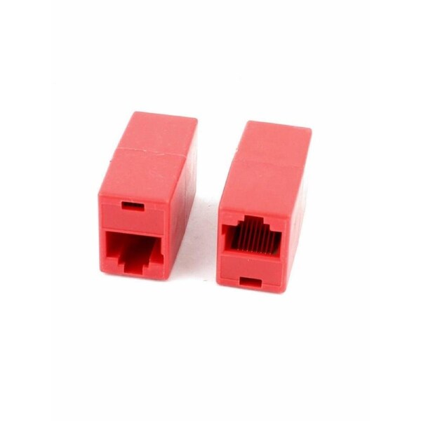 [NB-JOINER-RD] RJ45 Cat5e Joiner Coupler Connector For Ethernet LAN Network DSL Red