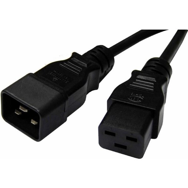 [RC-3084-020] 8ware Power Extension Cable Lead 2m 15A IEC-C19 to IEC-C20 Male to Female