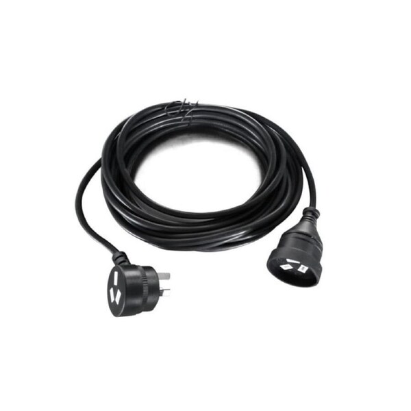 [RC-3088AU-020] 8ware 2m AU Power Cable Extension 3-Pin Male to Female 3-Pin AU Piggy Back Black