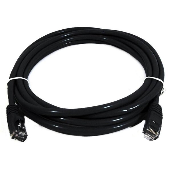 [PL6A-1BLK] 8ware 1m Black Premium Snagless CAT6A Ethernet Cable, Speed up to 10Gbps