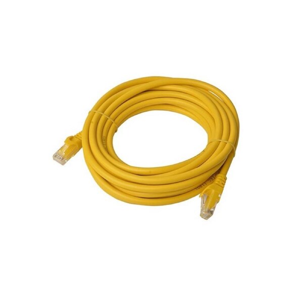 [PL6A-5YEL] 8ware 5m Yellow Premium Snagless CAT6A Ethernet Cable, Speed up to 10Gbps