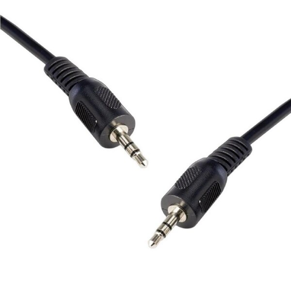 [QK-8053] 8ware 2m 3.5 Stereo Audio Cable, Male to Male - Black