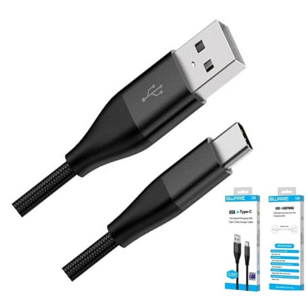 [8W-SAMR2] 8ware 2m Premium Samsung Certified Fast Speed Charging & Data USB-C Type C Cable