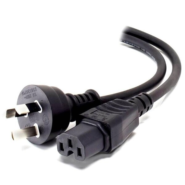 [MF-3PC15-01] Alogic 1m Aus 3 Pin Mains Plug to IEC C15 High Temperature M to F