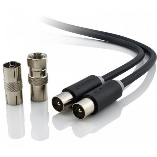 [TV-MM-01] Alogic 1m TV Antenna Cable Male to Male Gold Plated Pro Series