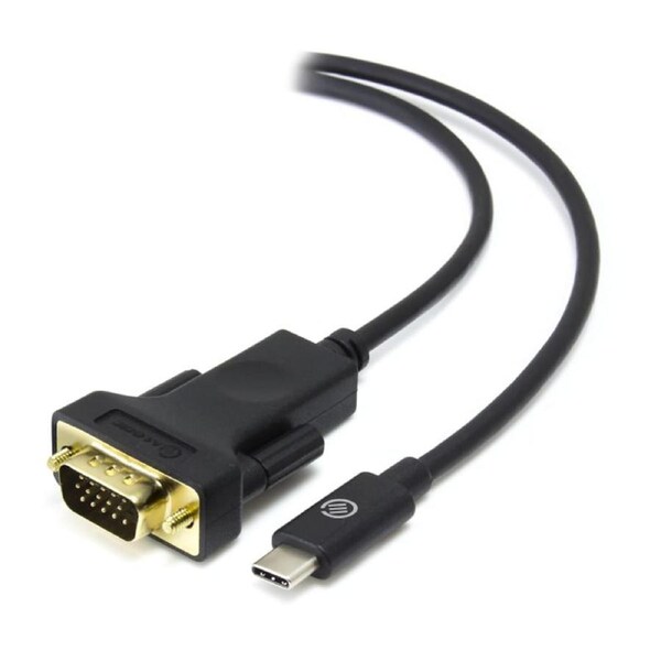 [ELUCVG-02RBLK] Alogic 2m USB-C to VGA Cable with 1080p Full HD Resolution Support