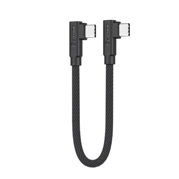 [ELPCCRA0.25-BK] Alogic 0.25m Elements Pro Right-Angle USB-C to Right Angle USB-C Charging Cable