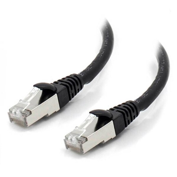 [C6A-0.3-Black-SH] Alogic 0.3m Black 10G Shielded CAT6A LSZH Network Cable
