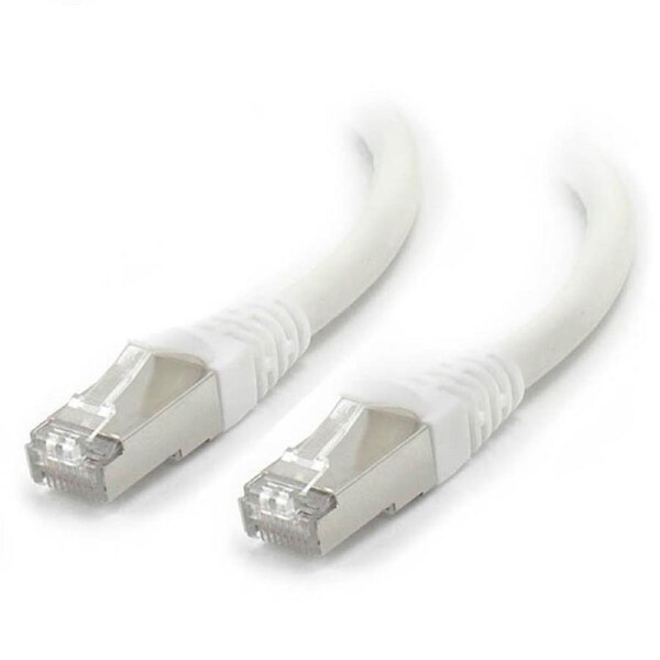 [C6A-10-White-SH] Alogic 10m White 10GbE Shielded CAT6A LSZH Network Cable