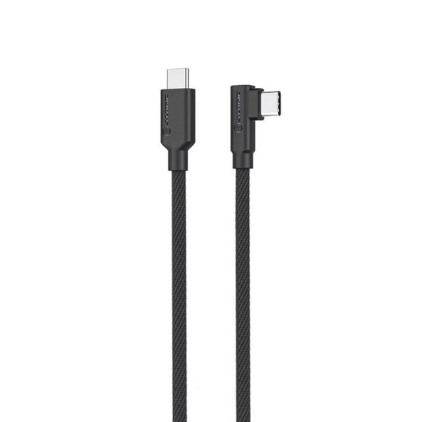 [ELPRACC02-BK] Alogic 2m Right Angle USB-C to USB-C Cable, Male to Male, USB 2.0/5A/480Mbps