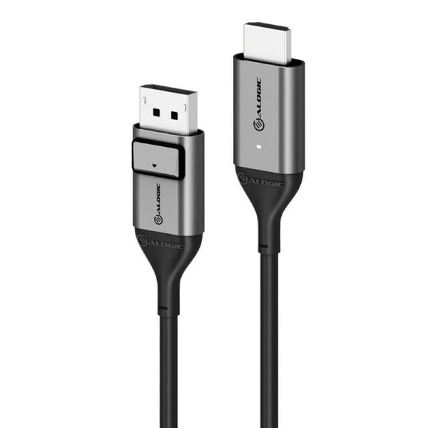 [ULDPHD02-SGR] Alogic 2m Ultra Ultra DisplayPort 1.4 to HDMI 2.0 Cable Male to Male 4K@60Hz