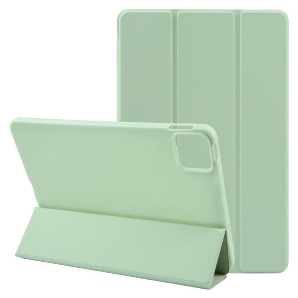 For iPad Air 11-inch (M2) Case, Tri Foldable PU Leather Flip Cover,Mint Green