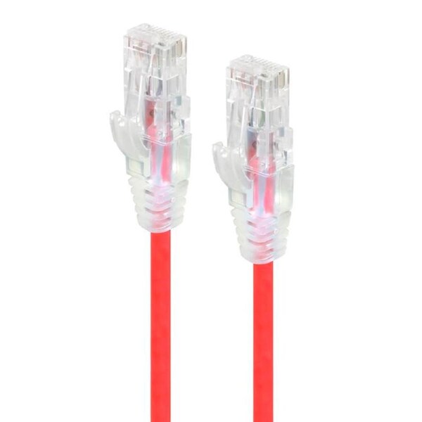[C6S-0.30RED] Alogic 0.30m Red Ultra Slim Cat6 Network Cable - Series Alpha