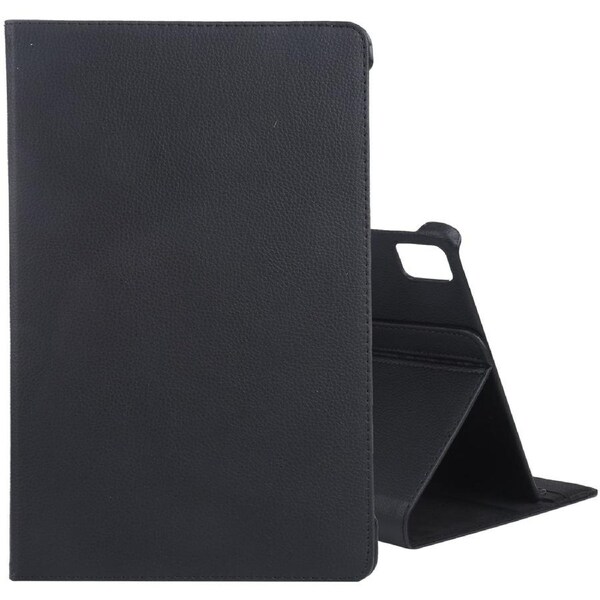For iPad Pro 13-inch (M4) Case, Rotate PU Leather Flip Cover,Stand, Black