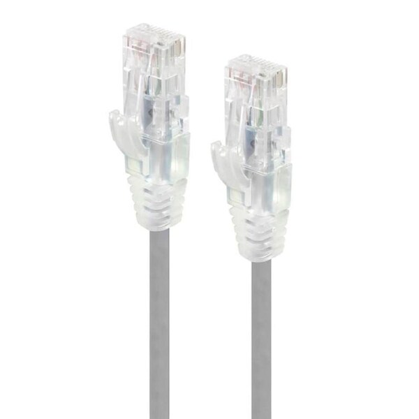 [C6S-01GRY] Alogic 1m Grey Ultra Slim Cat6 Network Cable - Series Alpha