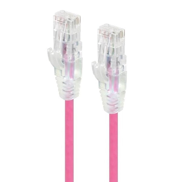 [C6S-01PNK] Alogic 1m Pink Ultra Slim Cat6 Network Cable - Series Alpha