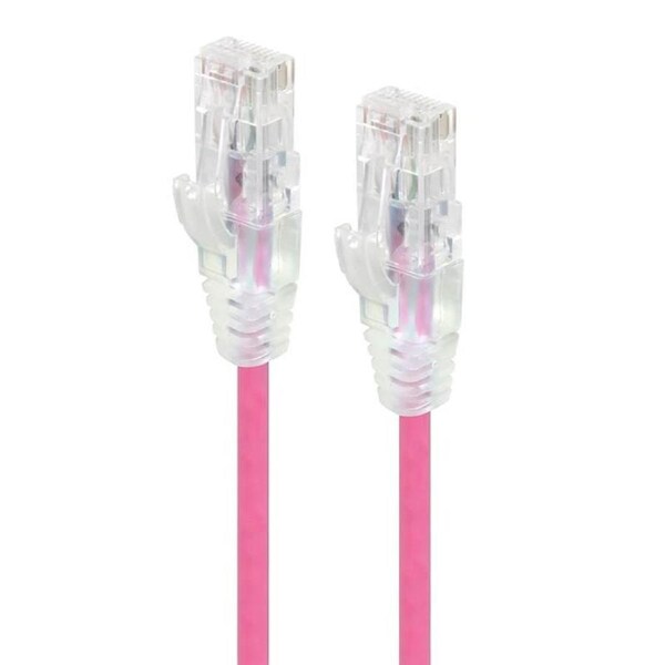 [C6S-02PNK] Alogic 2m Pink Ultra Slim Cat6 Network Cable - Series Alpha