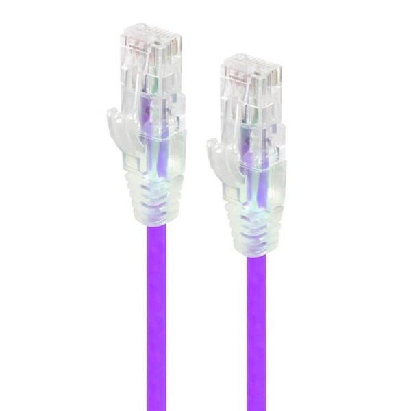 [C6S-05PUR] Alogic 5m Purple Ultra Slim Cat6 Network Cable - Series Alph