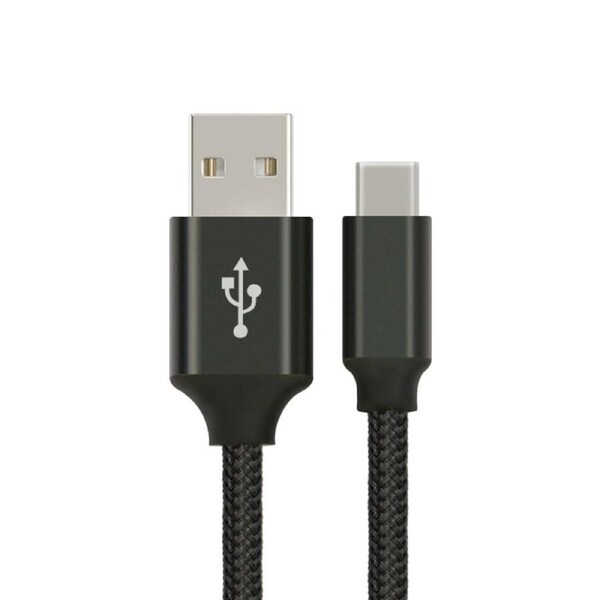 [AT-USBTYPEC-B1] Astrotek 1m USB-C 3.1 Type-C Data Sync Charger Cable Black Strong Braided