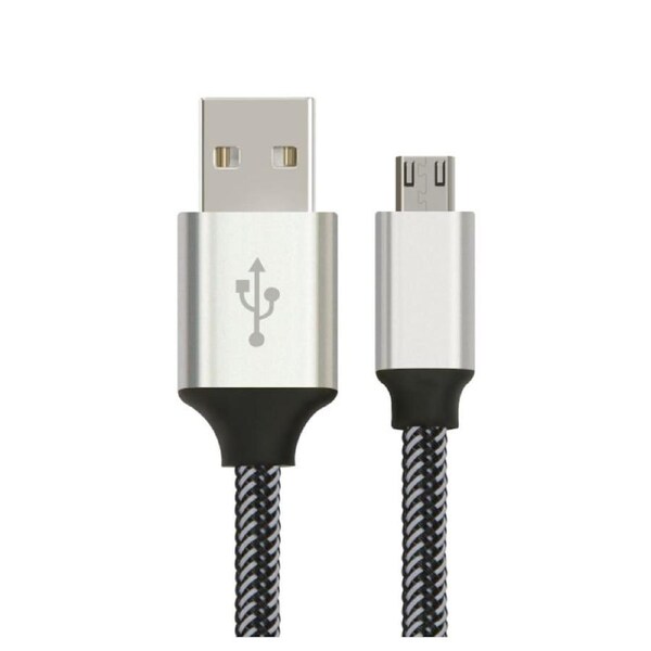 [AT-USBMICROBW-2M] Astrotek 2m Micro USB Data Sync Charger Cable for Android Phone Tablet White