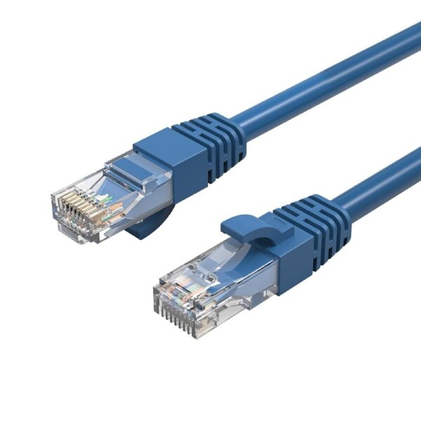 [RC6-020-BL] Cruxtec 2m Blue CAT6 Network Cable 26AWG OFC(Oxygen Free Copper) Patch Lead