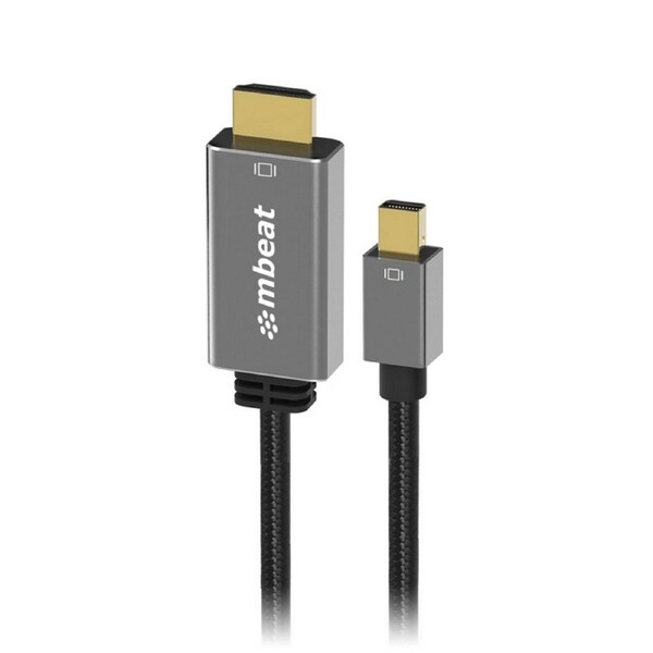 [MB-XCB-MNDHDM18] mbeat Tough Link 1.8m Mini DisplayPort to HDMI Cable - Space Grey