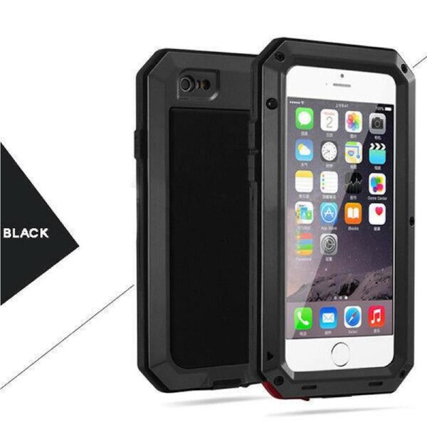 Salesbay Phone Case Heavy Duty Waterproof Shockproof Bumper Aluminum Metal Cover IPHONE X