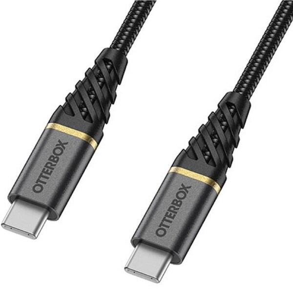 [78-52677] OtterBox 1m USB-C to USB-C Fast Charge Cable - Premium - Glamour Black