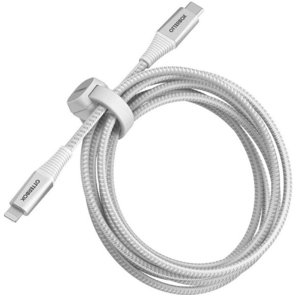 [78-80891] OtterBox 2m Lightning to USB-C Cable MFI Certified Fast Charge Ghostly Past