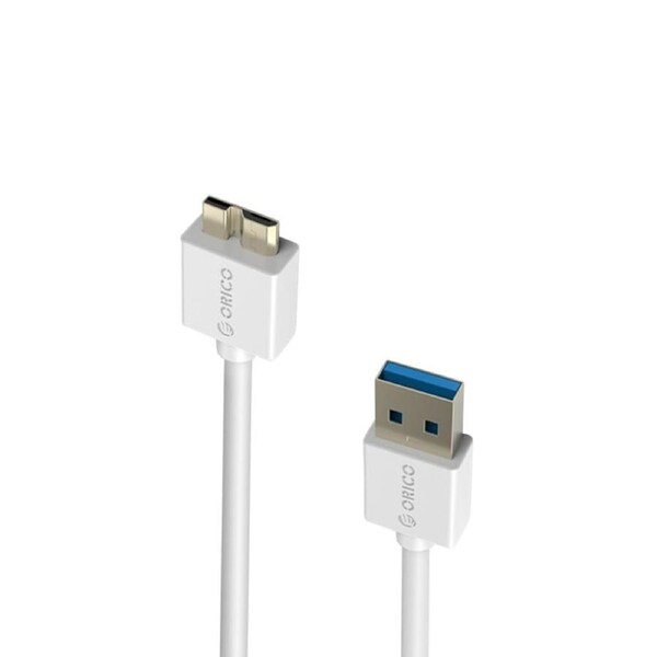 [CSR3-10-WH] Orico 1m USB 3.0 Data Cable Type A Male to Micro B Male for Portable HDD White