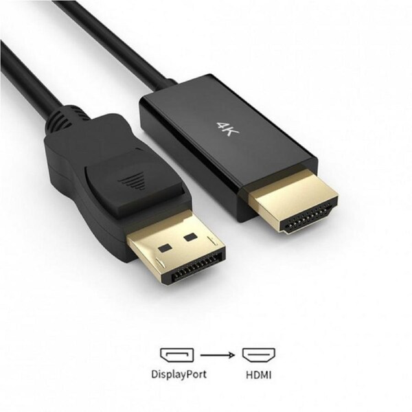 [DA201] Simplecom 1.8m 4K DisplayPort to HDMI Cable, up to 4K(3840x2160 @ 30Hz)
