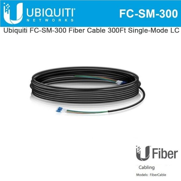 [FC-SM-300] Ubiquiti FC-SM-200 Single Mode LC Fiber Cable - 90m
